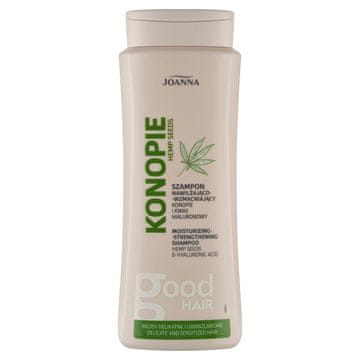 Joanna Vlažilni in krepilni šampon za občutljive in poškodovane lase Konopie 400 ml