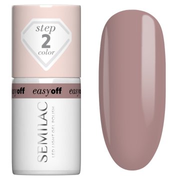 Semilac Easy Off Led Light Mocha kremni hibridni lak za nohte 7 ml