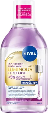 Nivea Luminous Skin Glow micelarna voda s 5 % seruma 400 ml