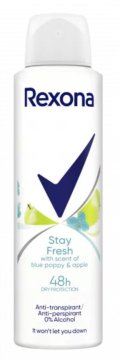 Eve Rexona Stay Fresh modri mak in jabolko antiperspirant v spreju za ženske 150 ml
