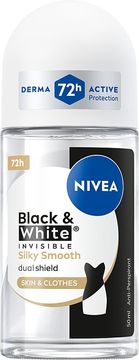Nivea Black & White Invisible Silky Smooth antiperspirant za ženske roll-on 50 ml