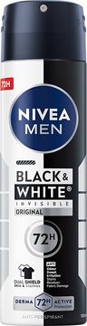 Nivea MEN Black & White Invisible Original antiperspirant v spreju za moške 150 ml