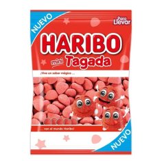 Haribo Mini Tagada mini srčki iz jagodnega želeja iz Španije
