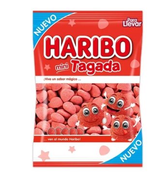 Haribo Mini Tagada mini srčki iz jagodnega želeja iz Španije
