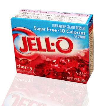 JE JellO Cherry - 10 kcal, brez sladkorja, instant žele z okusom češnje