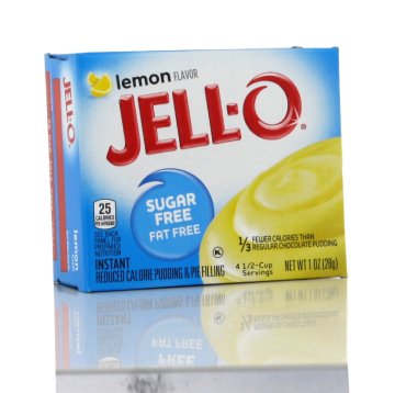 JE JellO limonin puding brez sladkorja - instant puding brez sladkorja in maščob, okus limone
