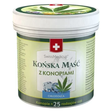 Herbamedicus Hladilno mazilo za konje s konopljo 250 ml