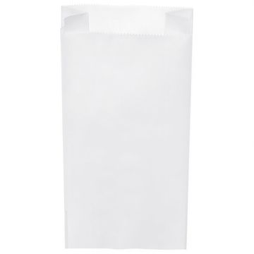 IMEX Bela papirnata vrečka za zajtrk 1,5 kg 14+7 x 29 cm 1000 kosov.