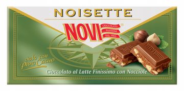NOVI Noisette mlečna čokolada z lešniki 100 g
