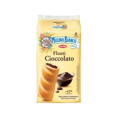 Mulino Bianco Mehki piškoti s čokoladno kremo Flauti Cioccolato 280 g