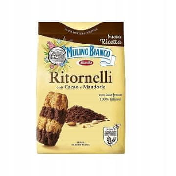 Mulino Bianco Ritornelli piškoti iz maslenega testa s kakavom in mandlji 700 g