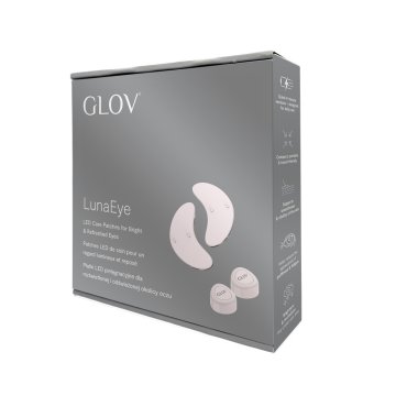 GLOV LunaEye LED negovalni obliži za sijoč in osvežen predel okoli oči