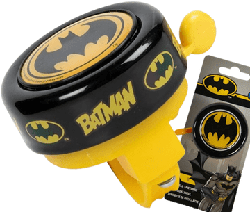 Disney BATMAN KOLO ZVONČEK Z BOMBONOM Batman logotip, črno-rumena