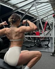 Ženske športne kratke V-Cross scrunch za oblikovanje zadnjice push-up komplet 2 kosa črne L za vadbo, moč trening, jogo in tek, visok elastičen pas, brezšivne, neprozorne, diamantni vložek
