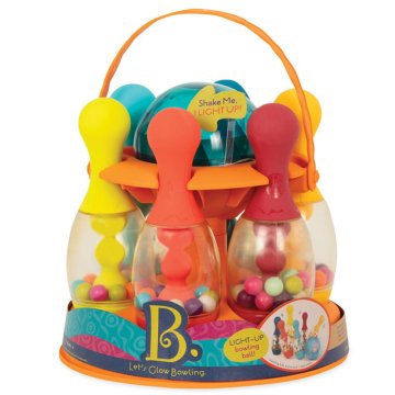 B.toys Zasvetimo si v kegljanju! - Komplet za kegljanje s svetlečo kroglo,
