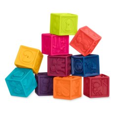B.toys Mehke senzorične kocke 10 kosov,