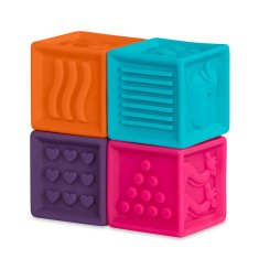 B.toys Mehke senzorične kocke 10 kosov,