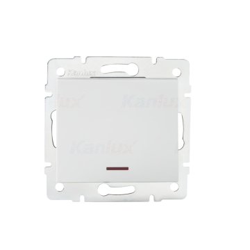 Enopolno LED stikalo LOGI belo Kanlux 25078