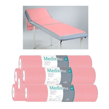 BE Higienski vložki v roli 60 cm x 50 cm roza folija 54 g MedixPro 480 kosov
