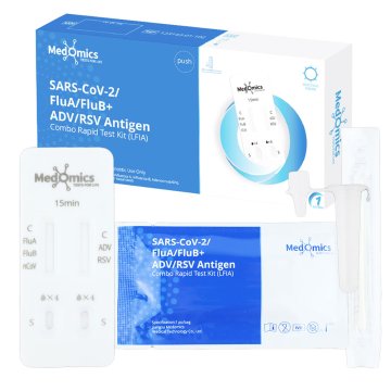 Kombinirani test za otroke 5 v 1 za RSV / gripo A / gripo B / SARS-COV / adenovirus 1 kos.