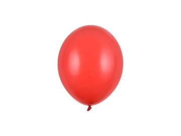PartyDeco Močni lateks baloni, rdeči, pastelno rdeči makovi 12 cm, 100 kosov.