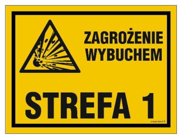 NB042 Območje nevarnosti eksplozije 1