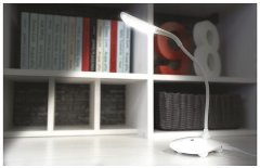 MFC ŠOLSKA NAMIZNA SVETILKA 14 LED USB DOTIK BELA SVETILKA NA DOTIK