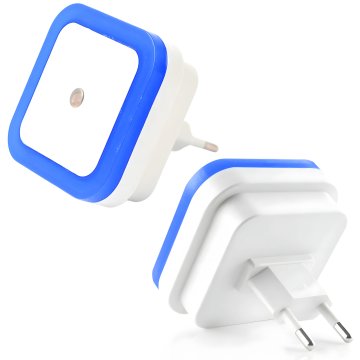 MFC LED NOČNA LUČKA KONTAKTNI SENZOR MRAKA ZA OTROKE MODRA LUČKA
