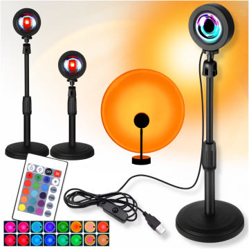 MFC PROJEKTORSKA ŽARNICA SONČNI ZAHOD VEČBARVNA RGB LED NOČNI TRENUTEK