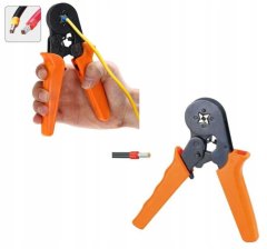 MFC ORODJE ZA STISKANJE KABLOV, KONEKTORJEV, KONECOV 0,25–10 mm, KOMPLET TULCEV 600 KOSOV