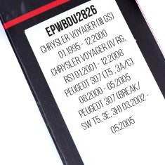Sprednji brisalci 710/650 mm, namenjeni za Peugeot 307, Chrysler Voyager III/IV
