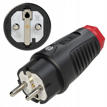 PCE GUMIJASTI VTIČ ZA Ozemljitev Taurus2 16A 3P 230V IP54