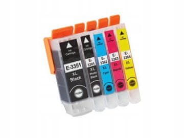 Črnilo za Epson 33XL T3351 T3361 T3362 T3363 T3364 XP530 XP540 XP630 XP830 5 kosov