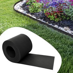 TapeBORDER plastični robnik za trato, dolžina 10 m, višina 14 cm, črn