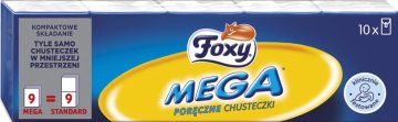 FOXY Mega Mini robčki 10x9 kosov