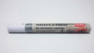 Oljni marker TOMA, 4 kosi, za barvanje JEKLA, GUMIJE, LESA, PLASTIKE IN STEKLA - SREBRNA