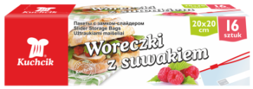 Aku Vrečke z zadrgo 20x20cm 16 kosov KUCHCIK