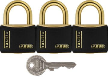 ABUS Marine 718/30 vodoodporne ključavnice za 1 ključ 3x30 mm 4 ključi 3 kosi