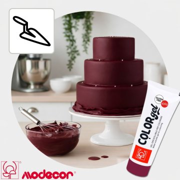Modecor gel barvilo 100 g. Vijolična barva GEL