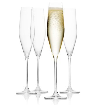 DUKA SWAN SET 4 KOZARCEV ZA ŠAMPANJEC 19 CL