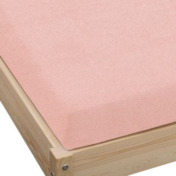 KZ Frotirni nastavljivi list 90x200 lososova barva DEBELA