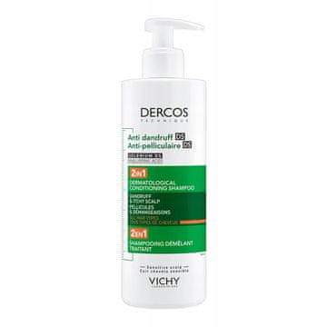 Vichy DERCOS šampon proti prhljaju z balzamom 2v1 - 390 ml