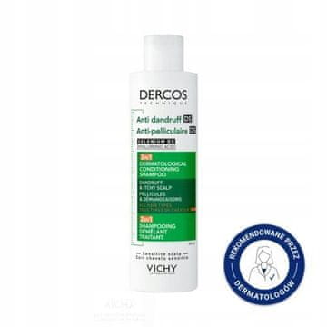 Vichy Dercos DS šampon proti prhljaju z balzamom 2 v 1, 200 ml