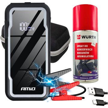 BOOSTER 3-V-1 KOMPLET + WURTH SPREJ - ZAGON AVTOMOBILA + ZAŠČITA AKUMULATORJA