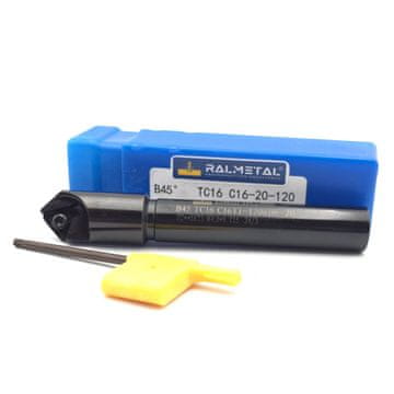 Zložljivi rezkar s poševnim robom 45° D20 x 16D x 120 mm TCMT16T3