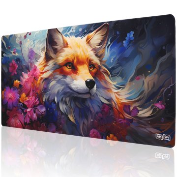 TILT Podloga za miško Flowery Fox 100x50