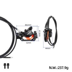 KUGOO Zadnja hidravlična čeljust NUTT s cevjo za Kugoo Kirin M4 Pro