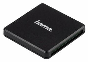 Hama Bralnik pomnilniških kartic USB 3.0 SD/microSD/CF, črne barve