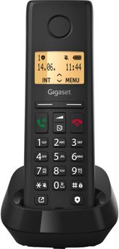 Gigaset Brezžični telefon Pure 200, črne barve