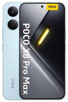 POCO Pametni telefon X8 Pro Max 5G 12 GB/512 GB modre barve